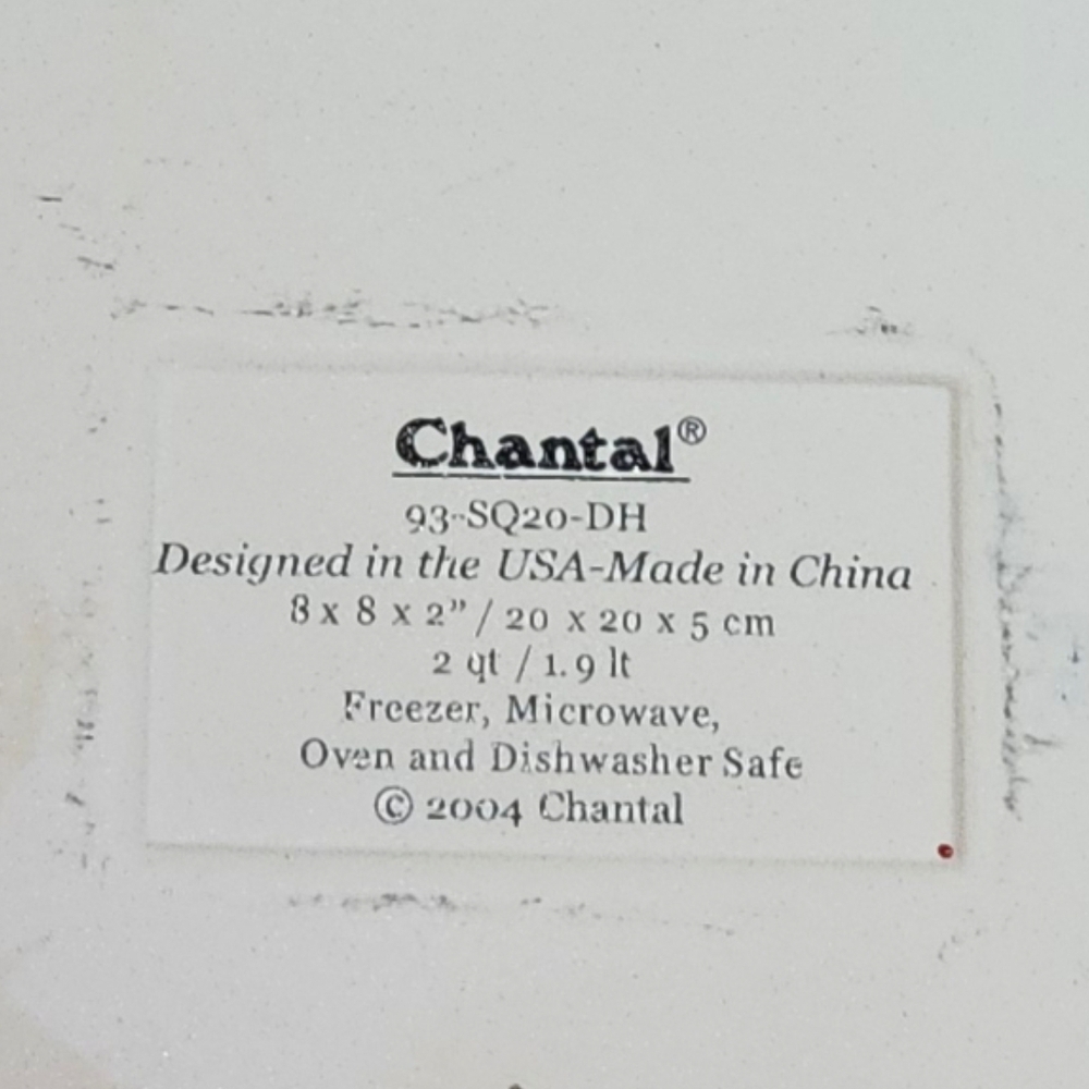 Chantal Red stoneware Pan 8 X 8 - Picture 4 of 5